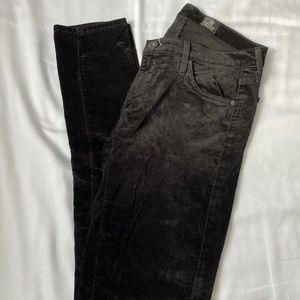 AG Jeans Black Skinny Jean Velvet